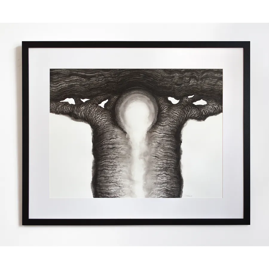 Зображення "туш, бавовняний папір | ink, cotton paperДерево Життя І | Tree of Life I" від Олександр Макогон, розмір: 100 х 80 см, матеріали: туш, бавовняний папір | ink, cotton paper, медіум: Графіка, місто: Львів, Україна, серія: Tree of Life, ціна: $1000 Фото 1 з 10.